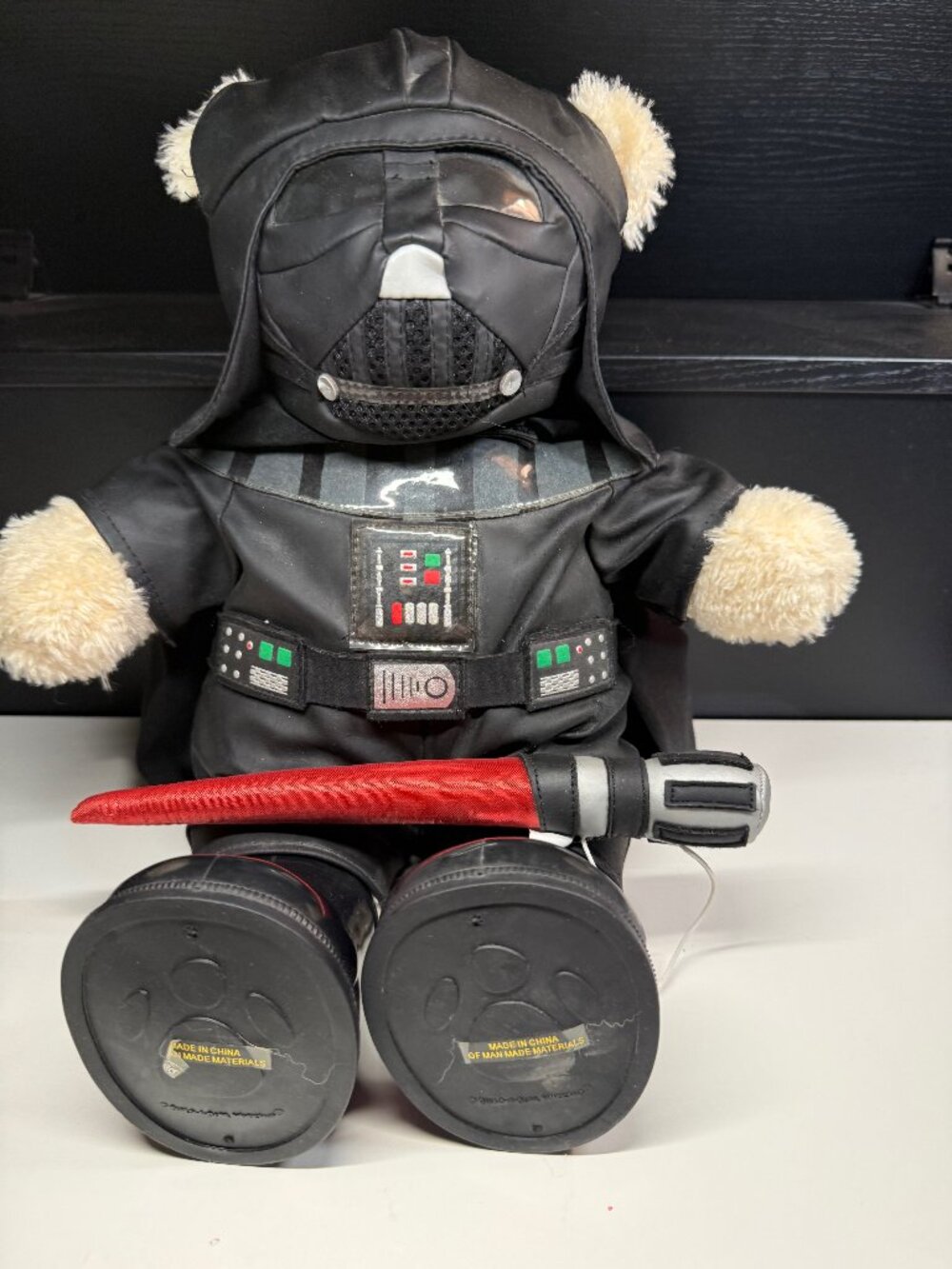 Build-A-Bear Darth Vader Complete with Light Saber, Boots, Mask, Cape & Suit 15"